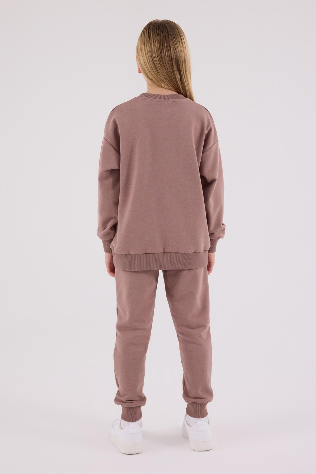 Rolypoly Eşofman Takımı Kız Çocuk RP3694-2 Vizon