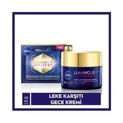 Nivea Krem Luminous 630 AntiSpot Leke Karşıtı Gece 50ML (Dy)