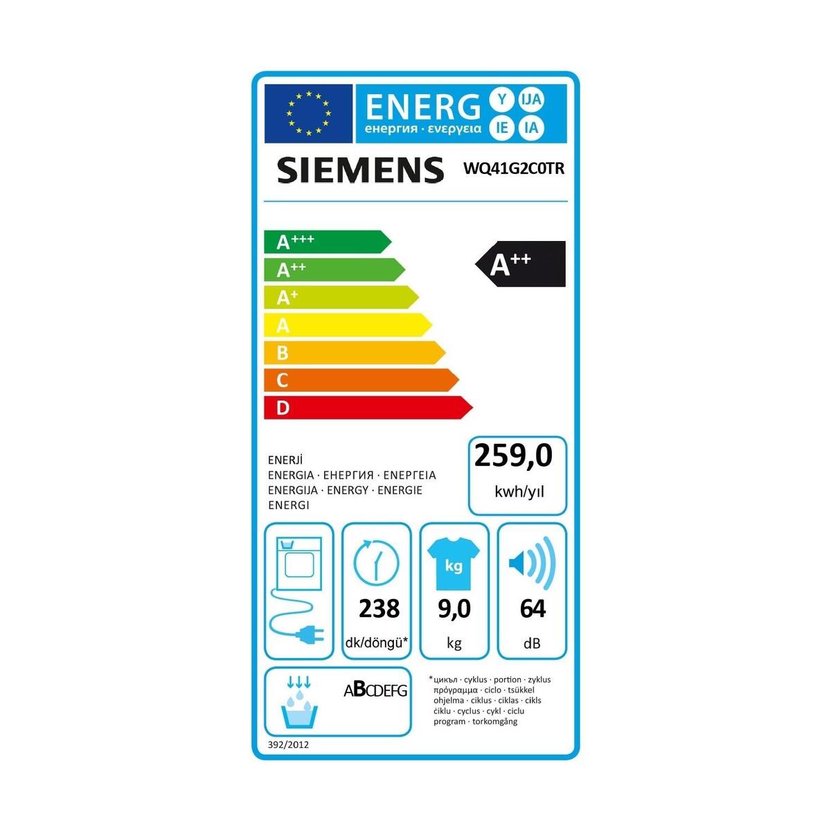 Siemens Kurutma Makinesi WQ41G2C0TR