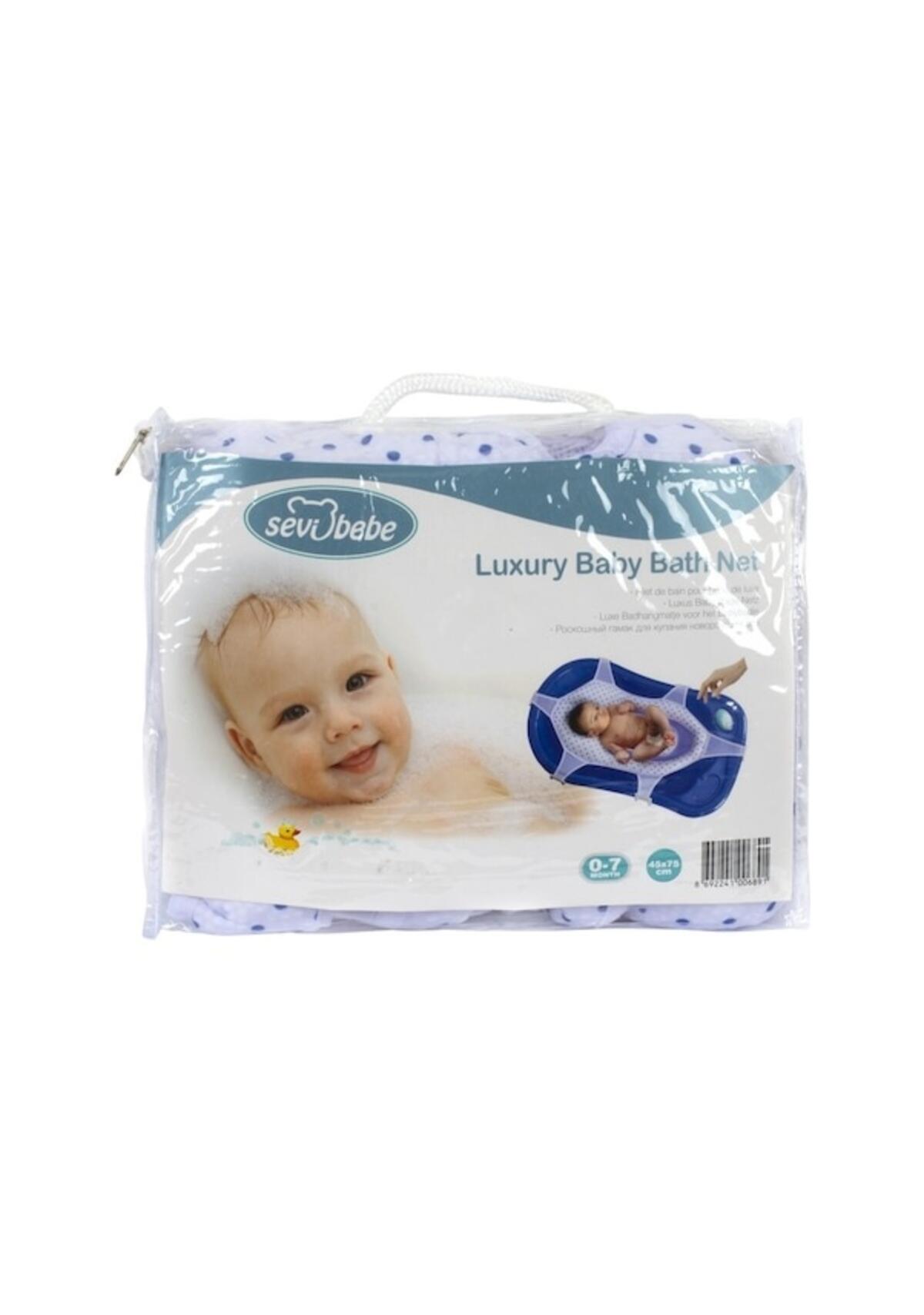 Sevi Banyo Filesi Lacivert Puantiye 689-7