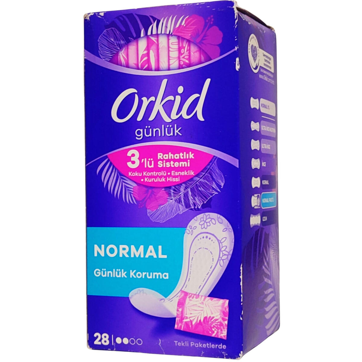 Orkid Günlük Ped Yaprak Pamuksu Eko 28Li