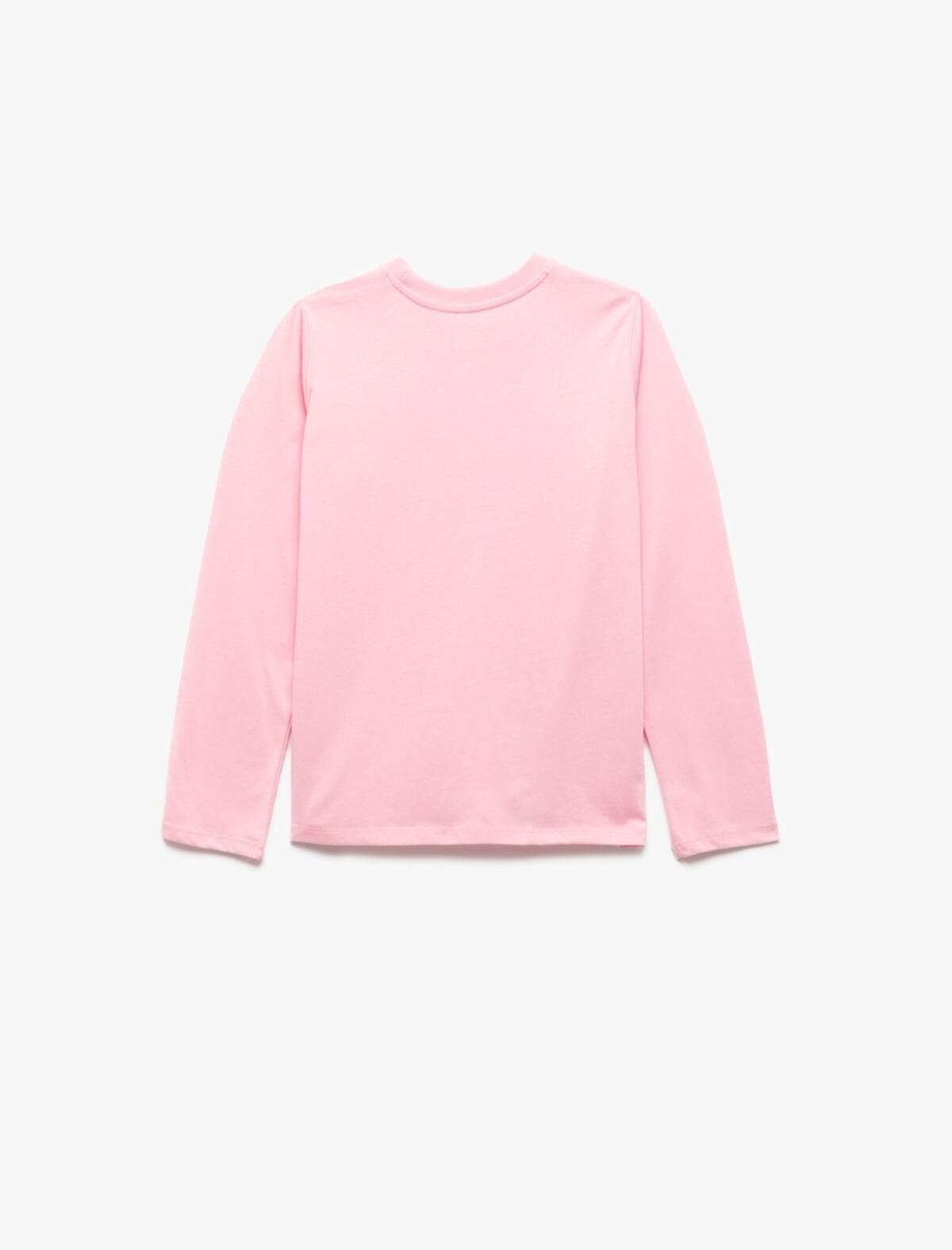 Koton Tişört Kız Çocuk 6WKG10166AK Pembe