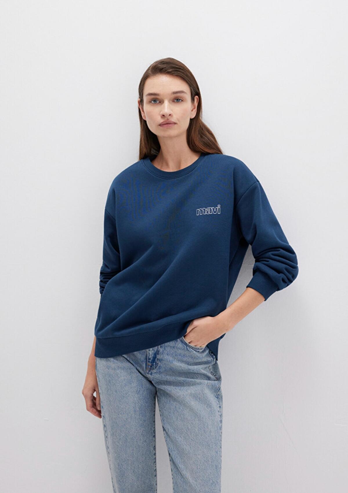 Mavi Sweatshirt M1611656-82454 Lacivert