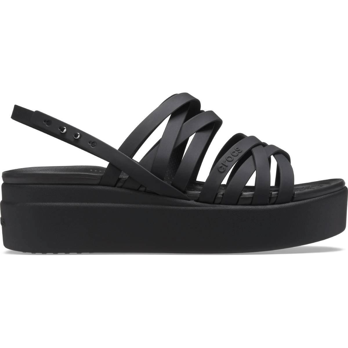 Crocs Brooklyn Strappy Lowwdg 206751_001 Black