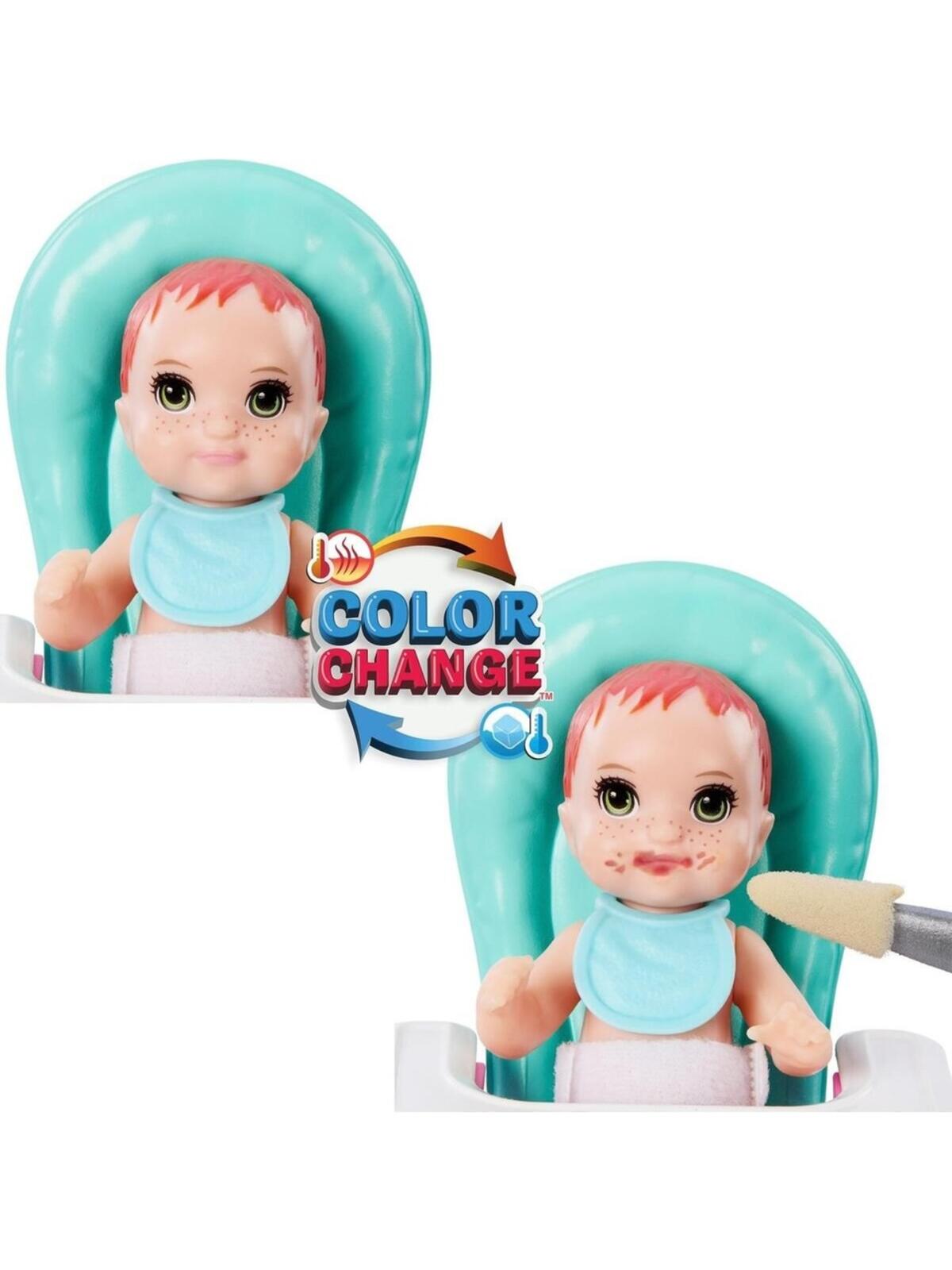 Barbie Skipper Bebek Bakıcısı Sarı Saçlı Bebek Ve Oyun Seti MTL-HTK35