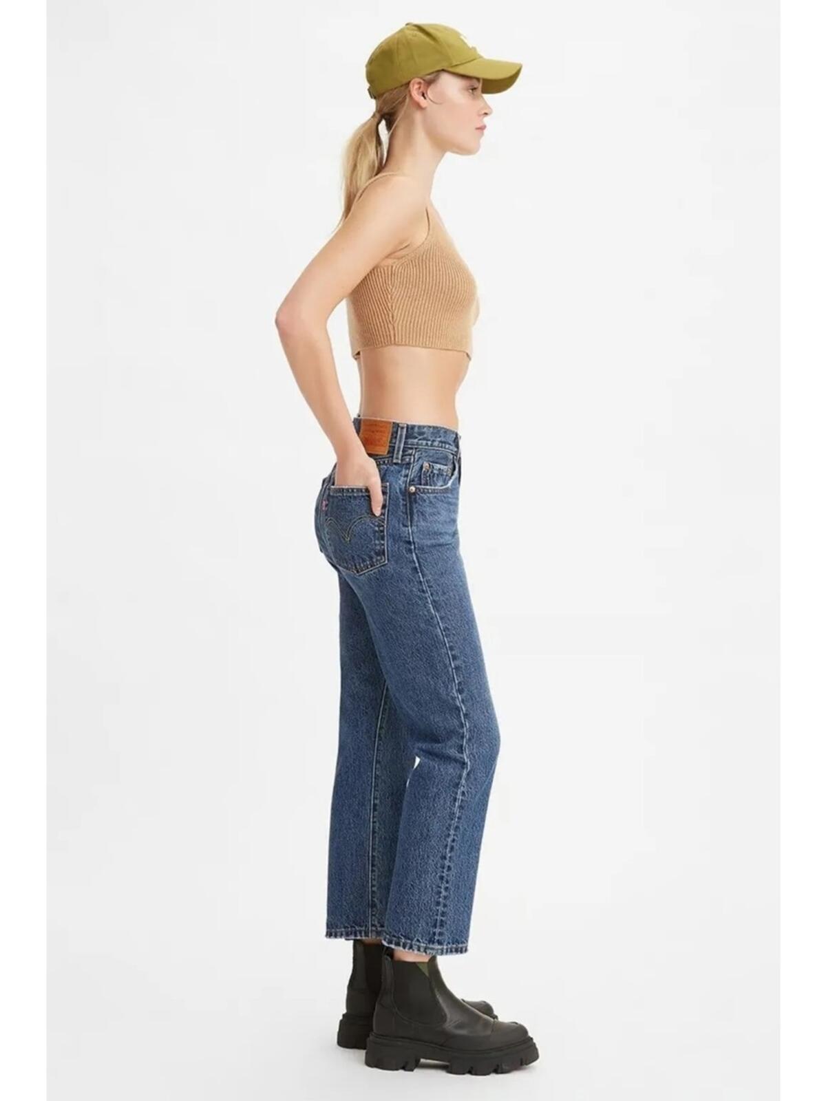 Levis Pantolon 501 Crop Local A7739-0000 Koyu İndigo