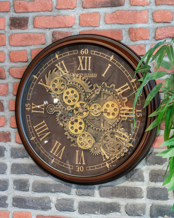 Mondecor Çarklı Duvar Saati Kahve 70 Cm Zcg502