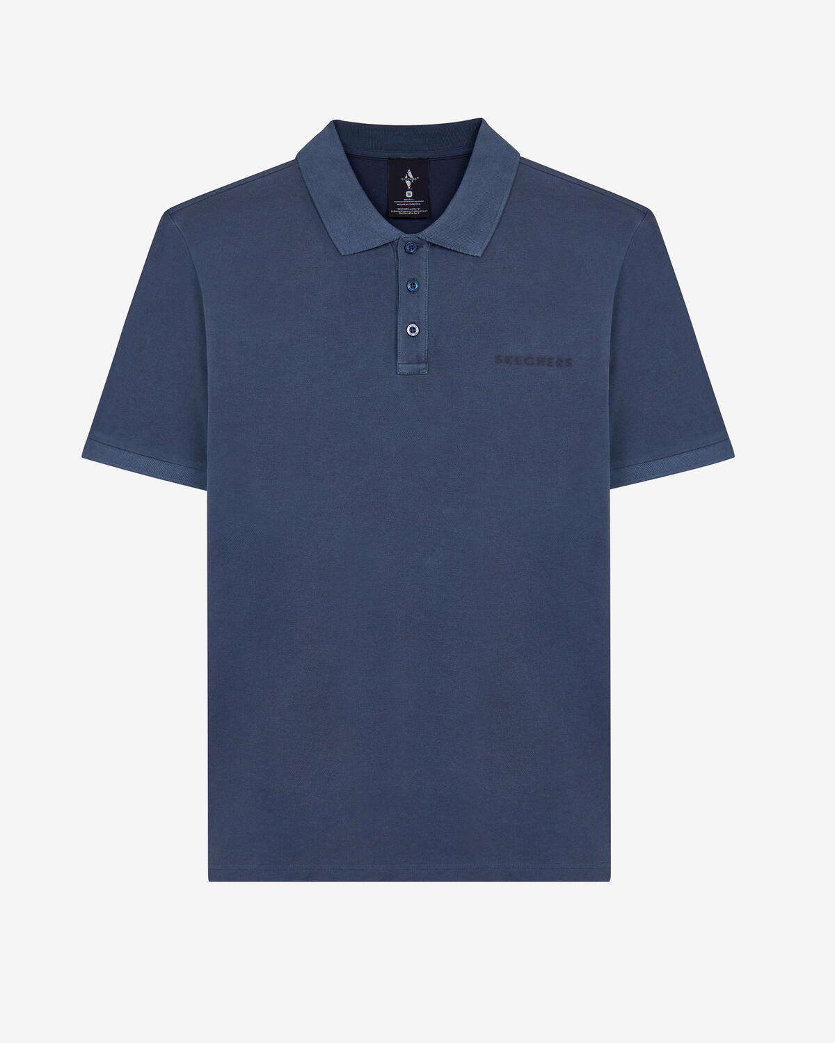 Skechers Organic Coll. M Short Sleeve Polo Shirt S241165-410 Lacivert