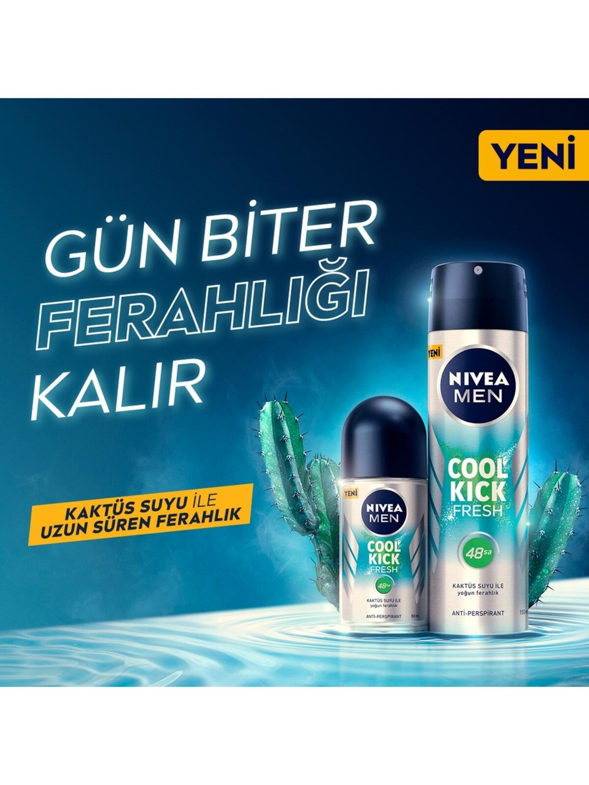 Nivea Erkek Roll-On Cool Kick Fresh 50Ml