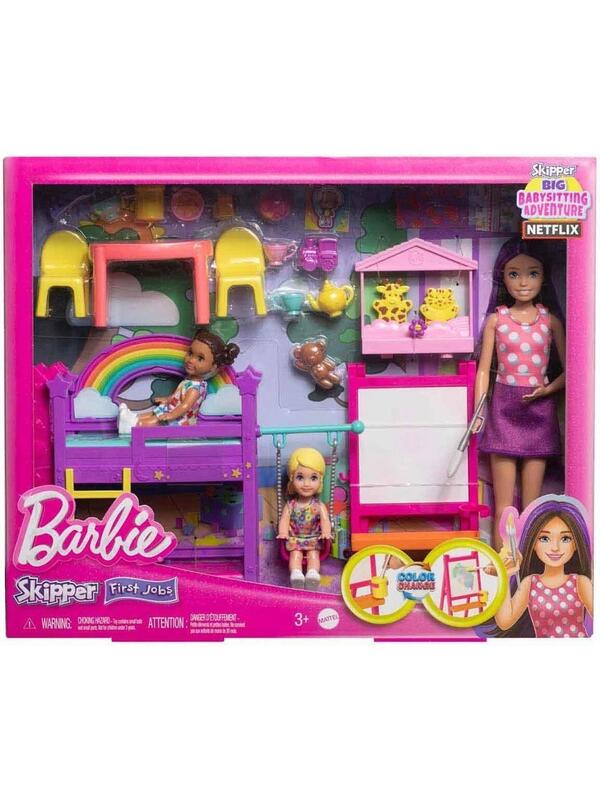 Barbie Skipper Bebek Bakıcılığı Eğlencesi Oyun Seti MTL-HND18