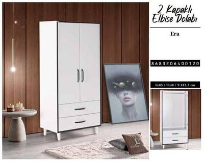 Chancolye Elbise Dolabı 2 Kapaklı Era