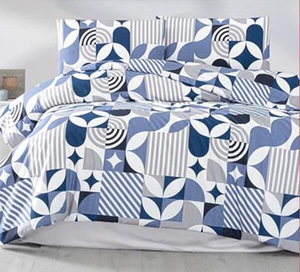 Kristal Nevresim Takımı Çift Kişilik Terry Cotton Holly İndigo