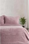 Merinos Battaniye Seti Çift Kişilik Modern Line Pudra