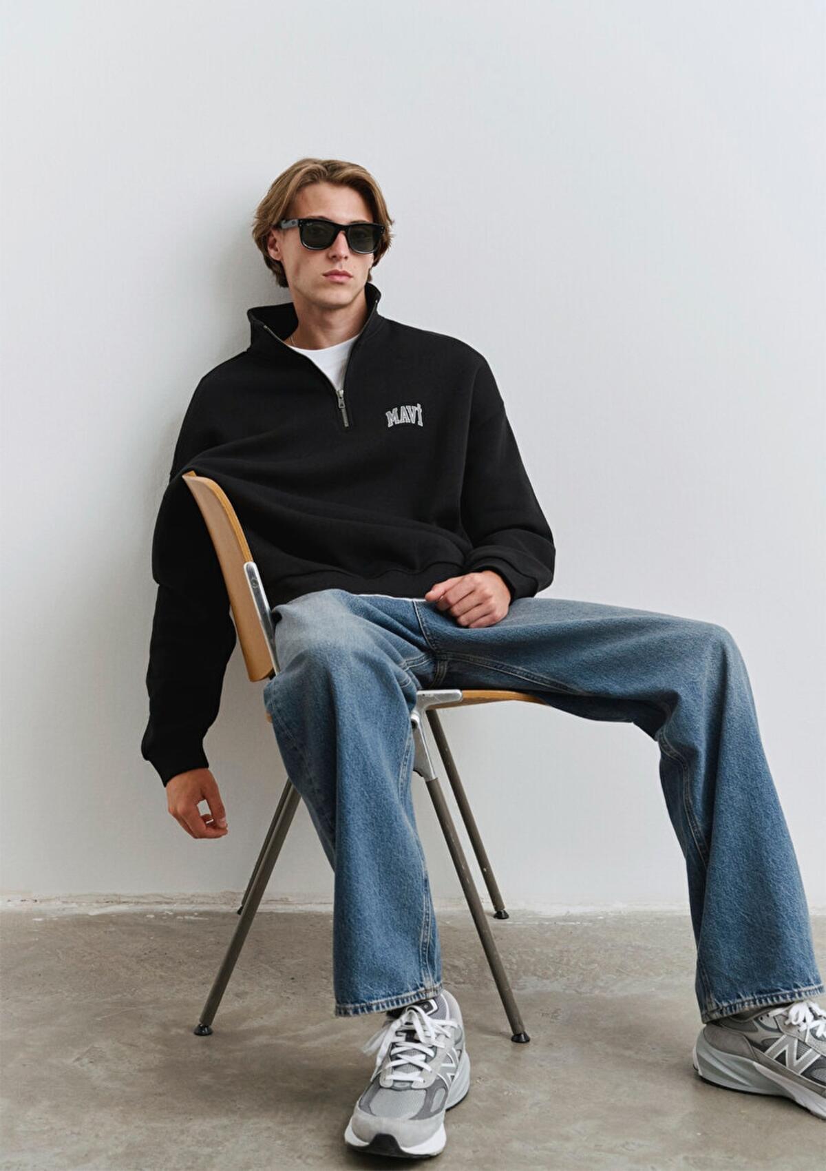 Mavi Sweatshirt M0S10208-900 Siyah