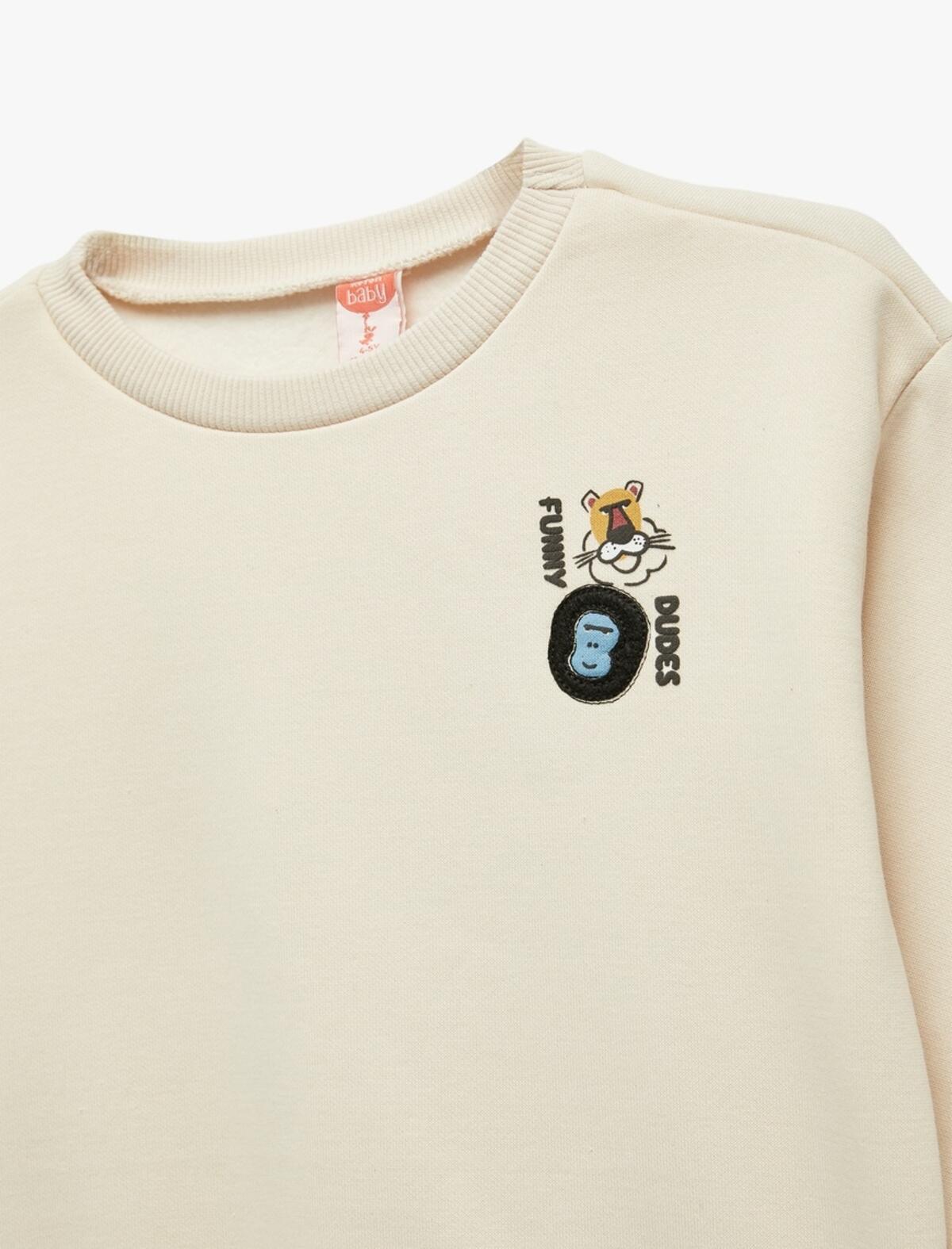 Koton Sweatshirt Erkek Bebek 6WMB10202TK Bej
