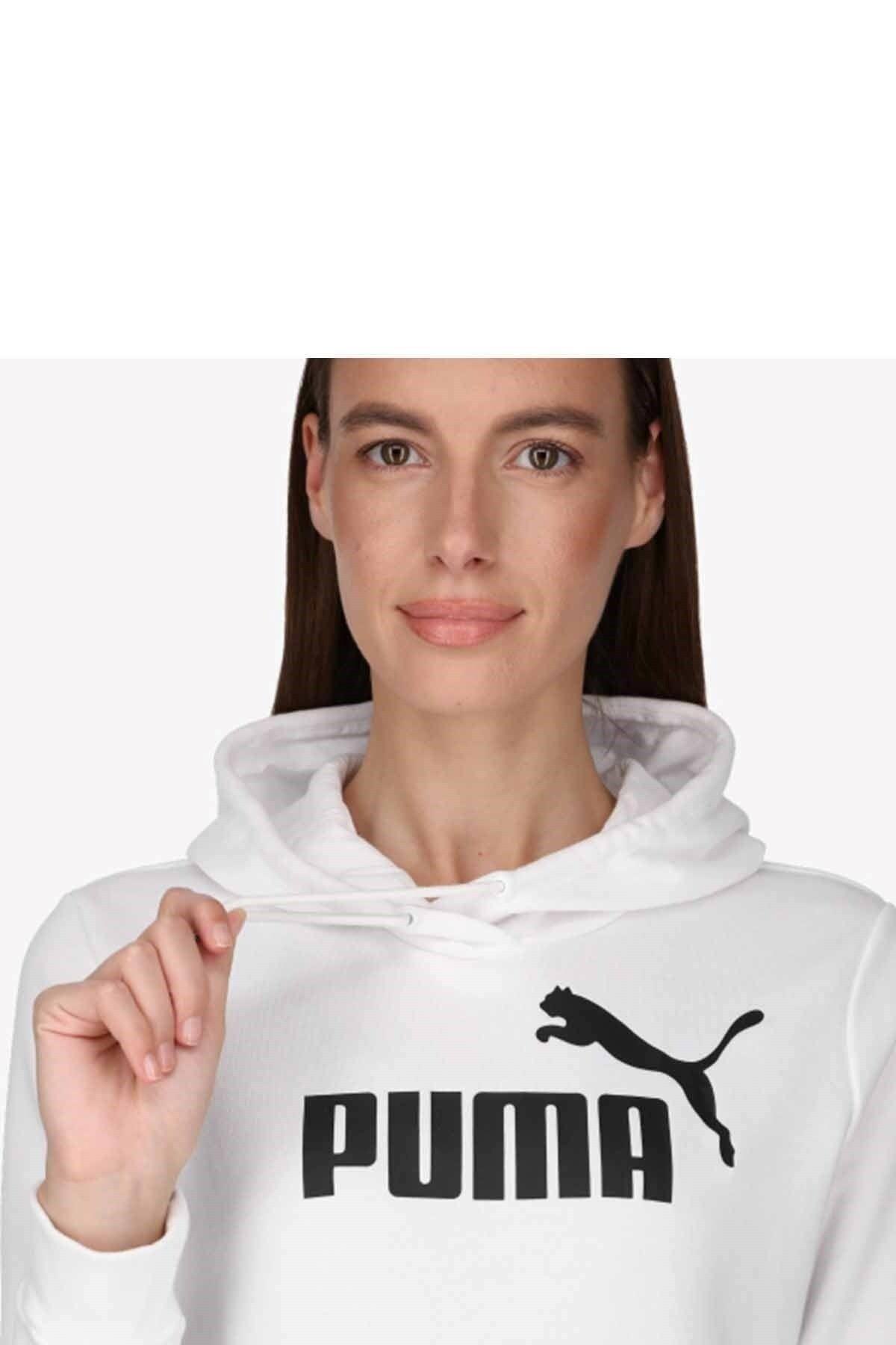 Puma Hoodie Ess Logo Tr 586791_02 Beyaz