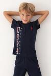 U.S. Polo Pijama Takım Erkek Çocuk US1717-4 Lacivert