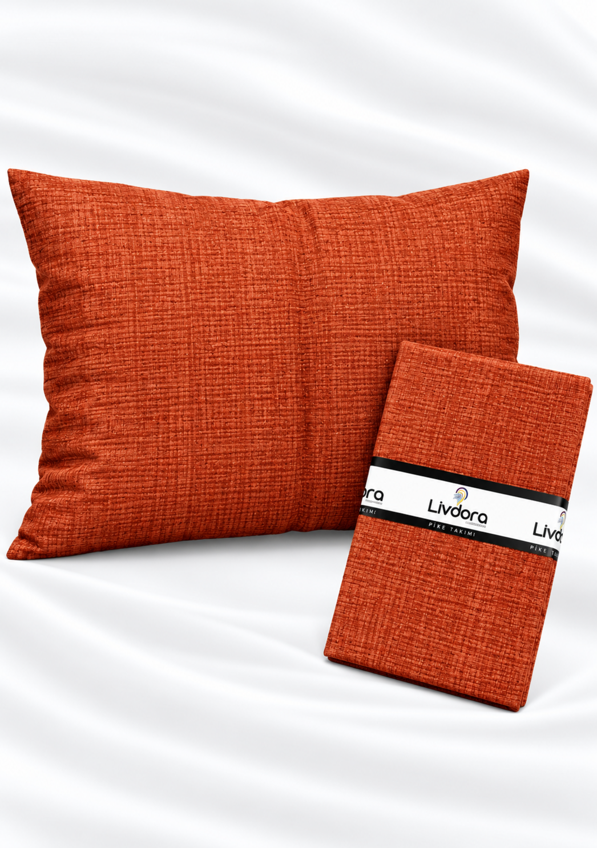 Livdora Yastık Kılıfı 50*70 Kiremit