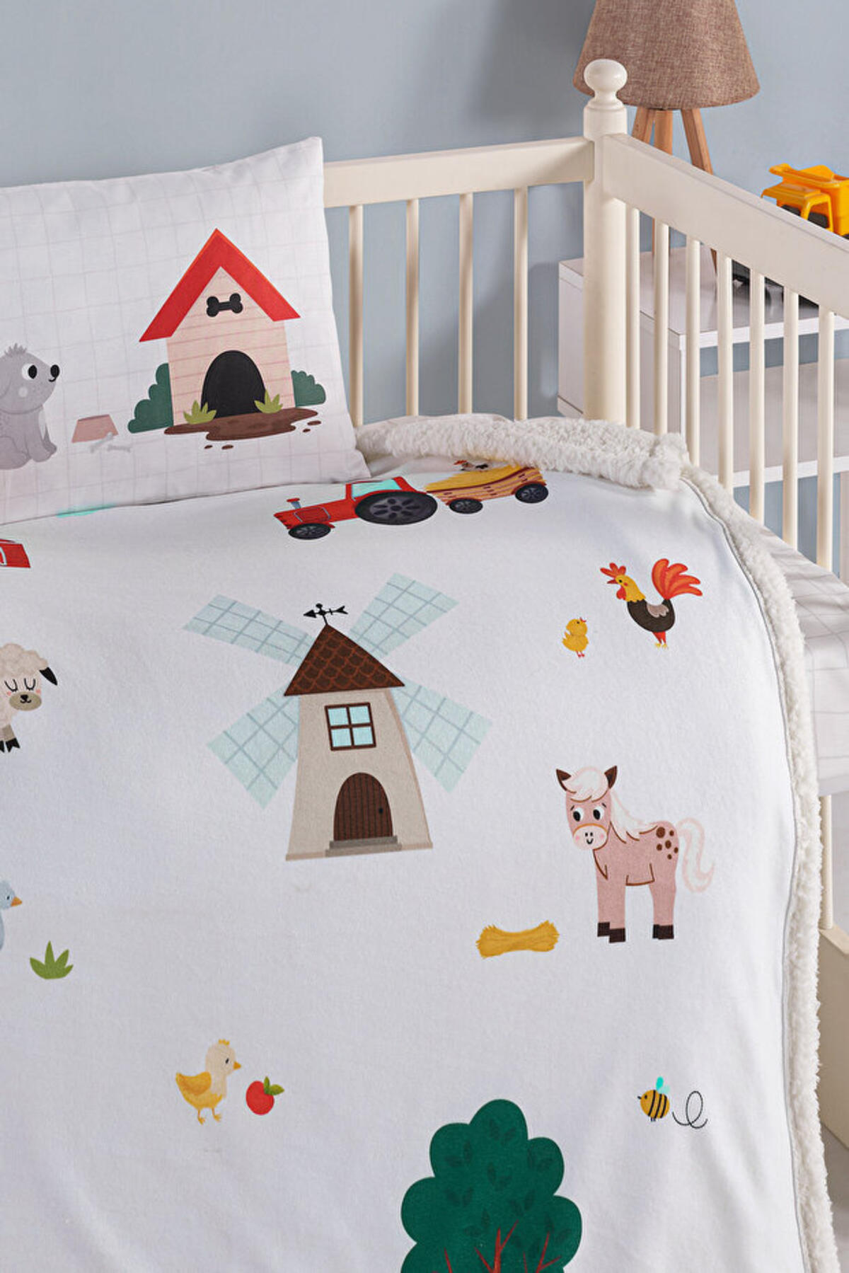 Kanz Battaniye Seti Bebek Polarlı (Knz-008) Farming