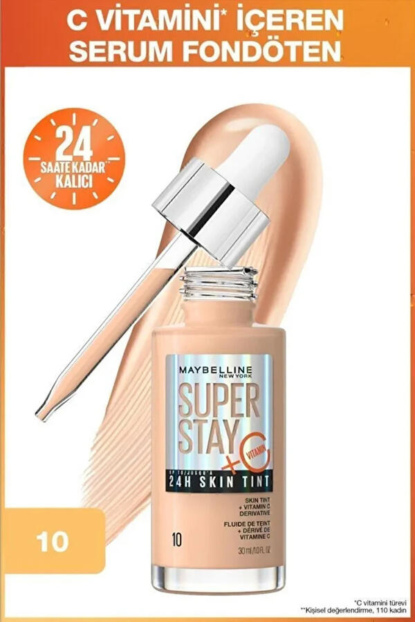Maybelline Fondöten Superstay 24H Skin Tint No:10