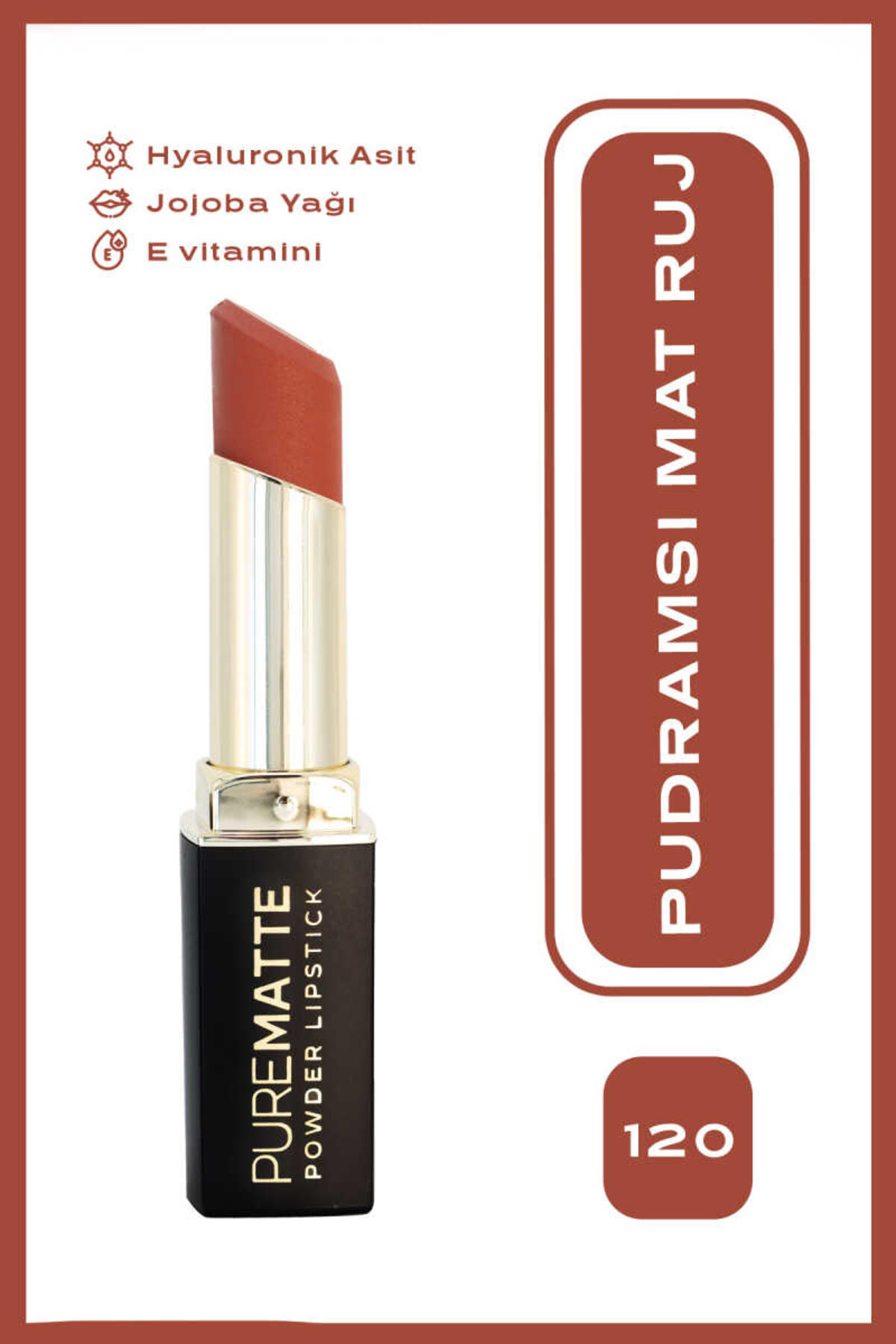 Golden Rose Lipstick Powder Pure Matte No:120