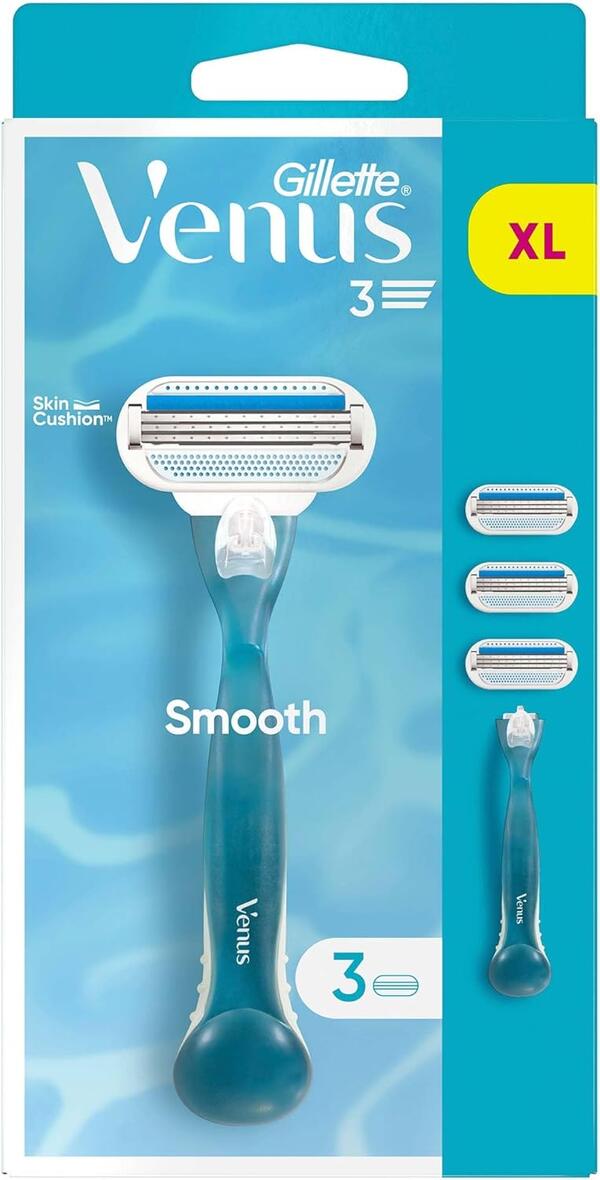 Gillette Traş Makinesi Venüs Smooth Classic+3 Yedek