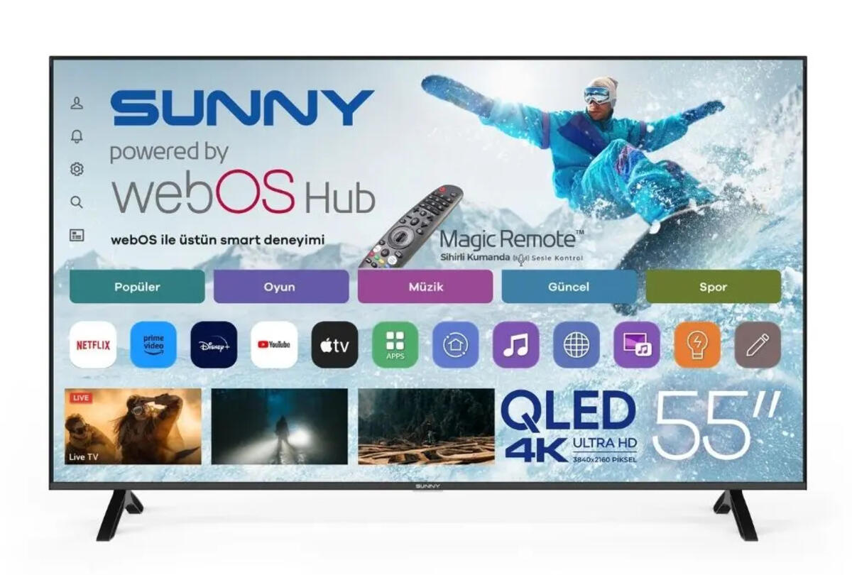 Sunny QLed Tv 55" SN55QMN252 QLed 4K UHD WebOS