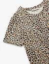 Koton Pijama Üst 6WLK40109MK Leopar Desenli