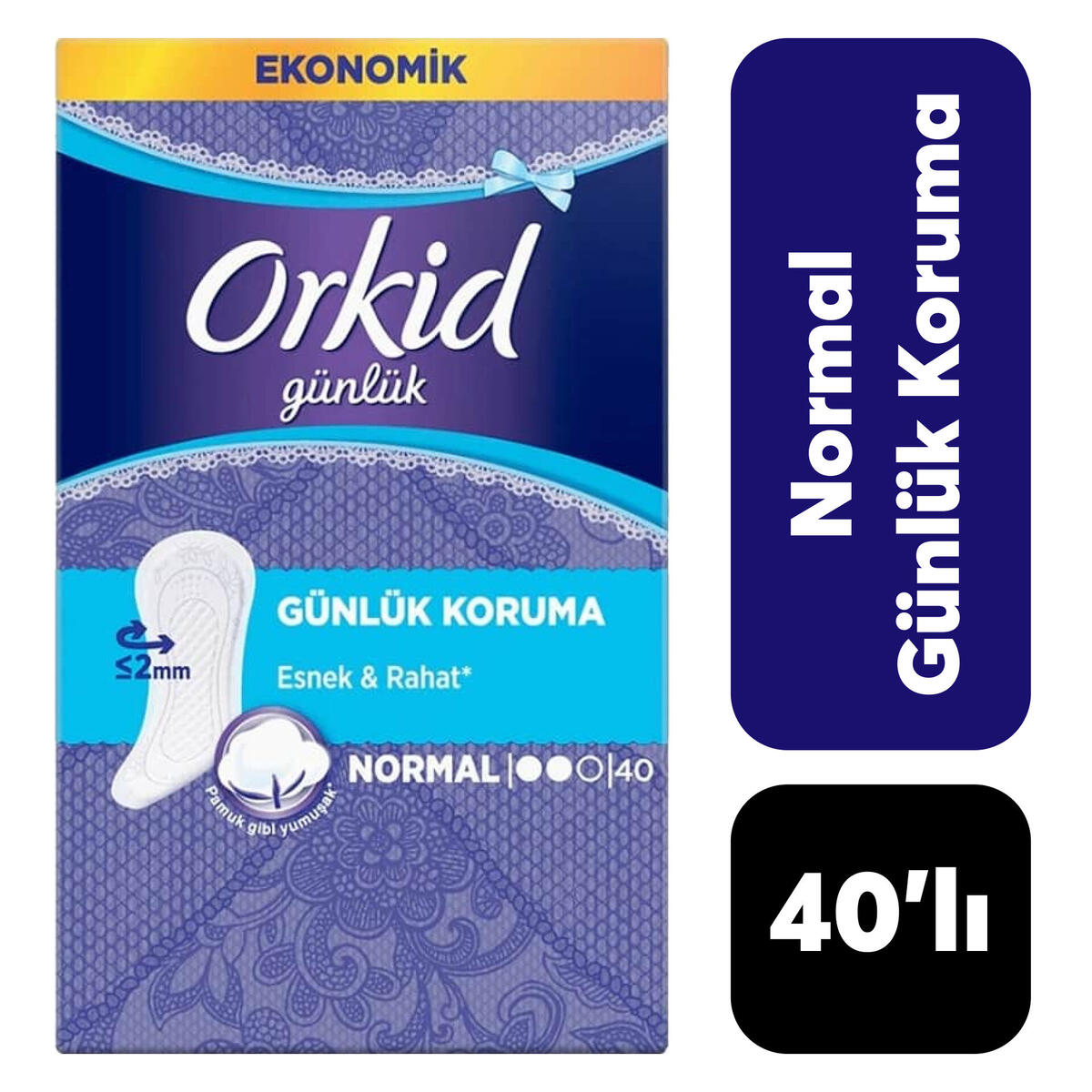 Orkid Hijyenik Ped Günlük Koruma Normal Ekonomik 40Lı