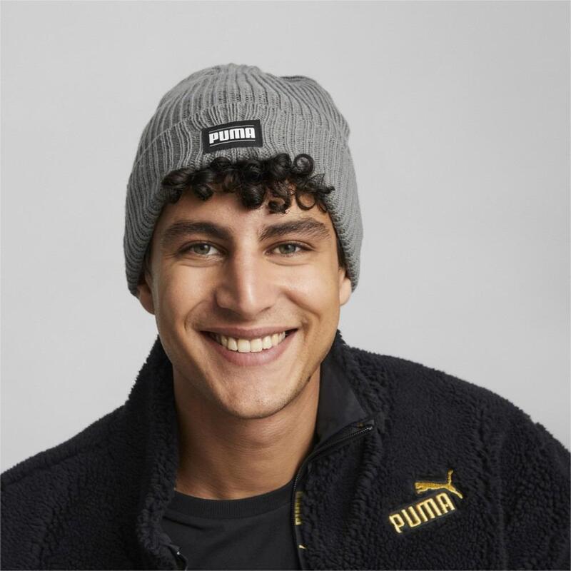 Puma Ribbed Classic Cuff Beanie 024038_03 Gri Adult (Dy)