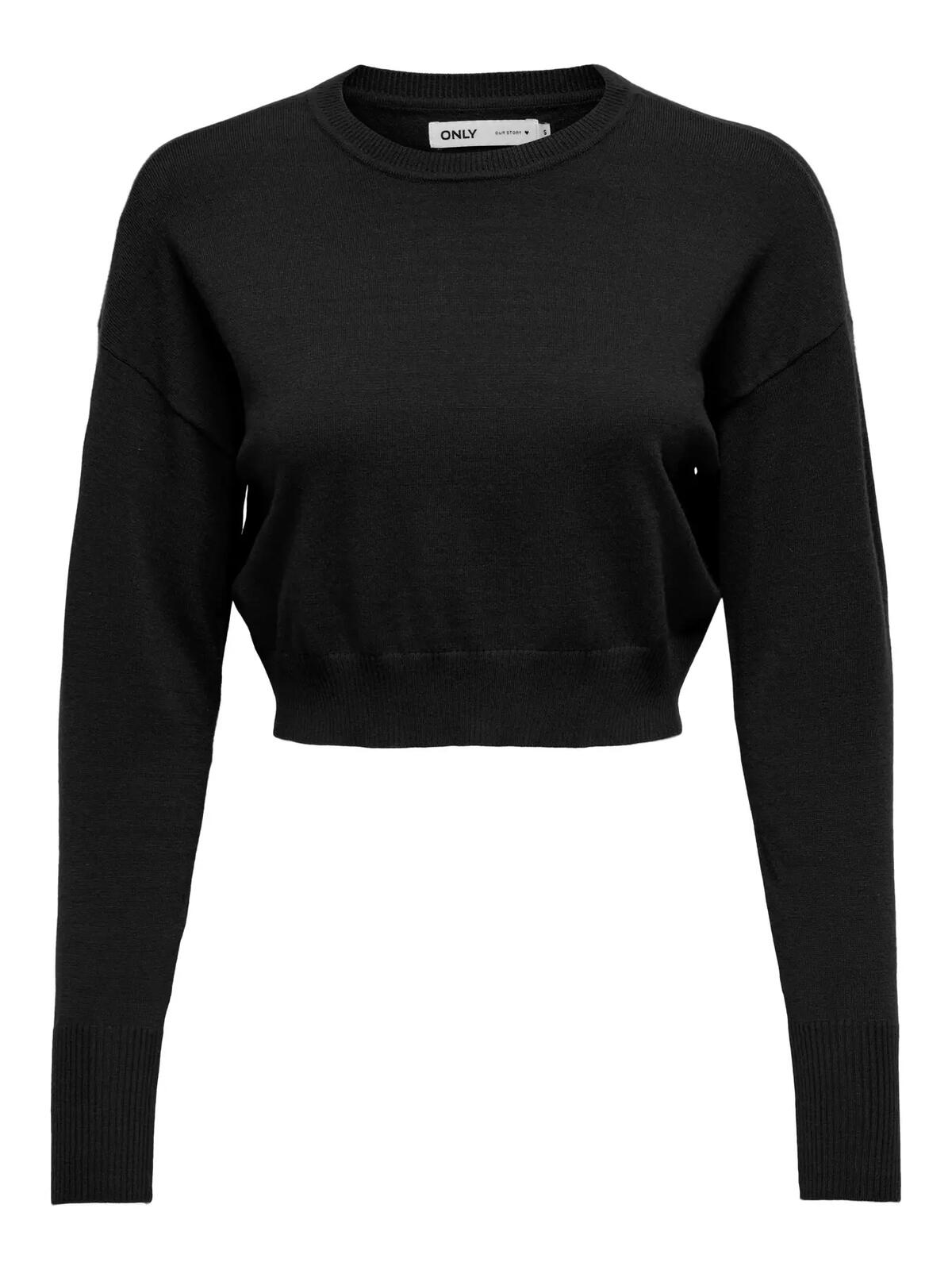 Only Crop Bluz 15262149 Siyah