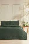 Özdilek Battaniye Seti Çift Kişilik Modern Line Piramit Haki