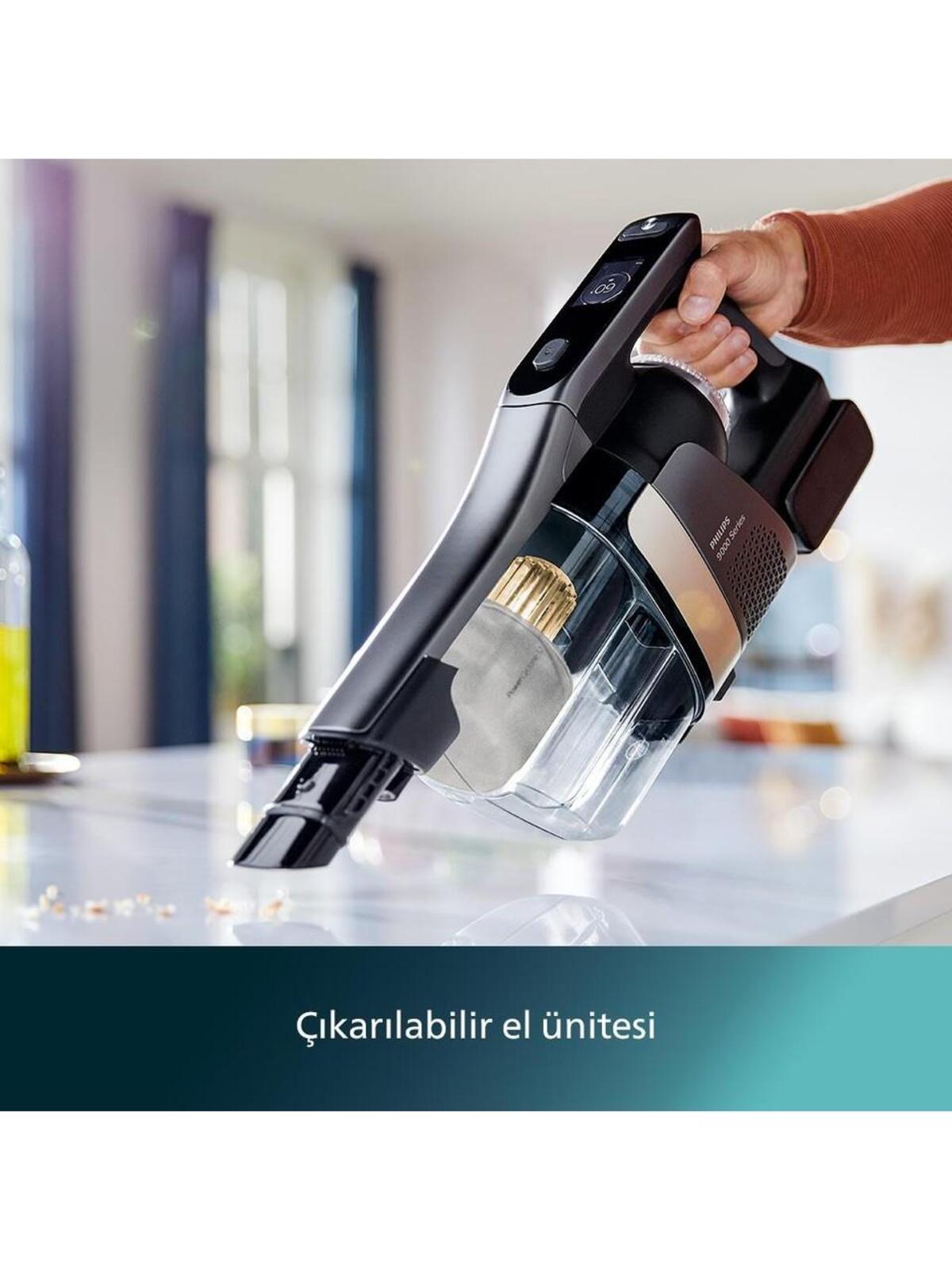 Philips Elektrikli Süpürge Dik Kablosuz Aqua Trio XW9463/11