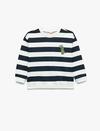 Koton Sweatshirt Erkek Bebek 6WMB10080TK Lacivert Çizgili