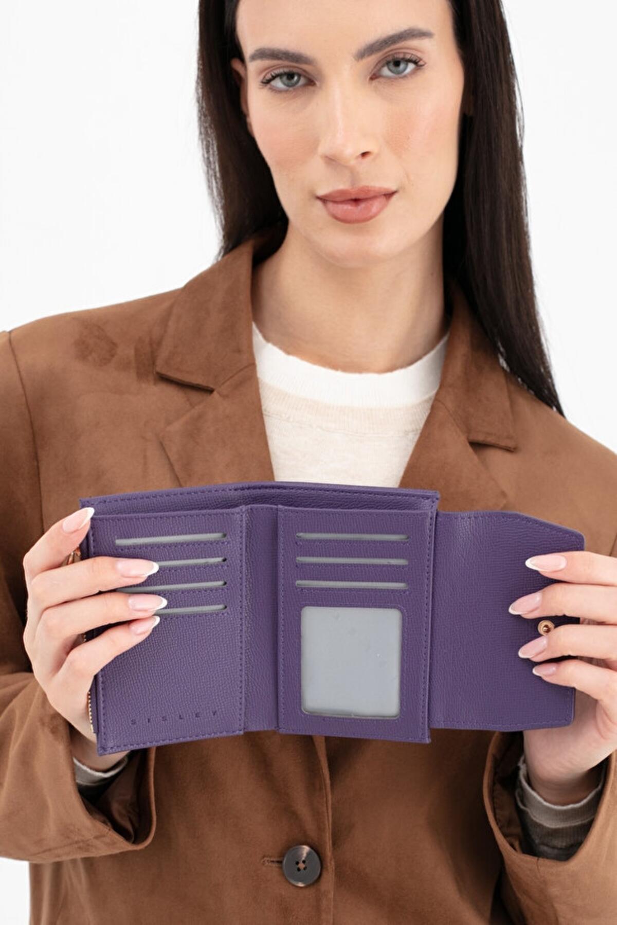 Sisley Kadın Cüzdan SLY_252 Mürdüm