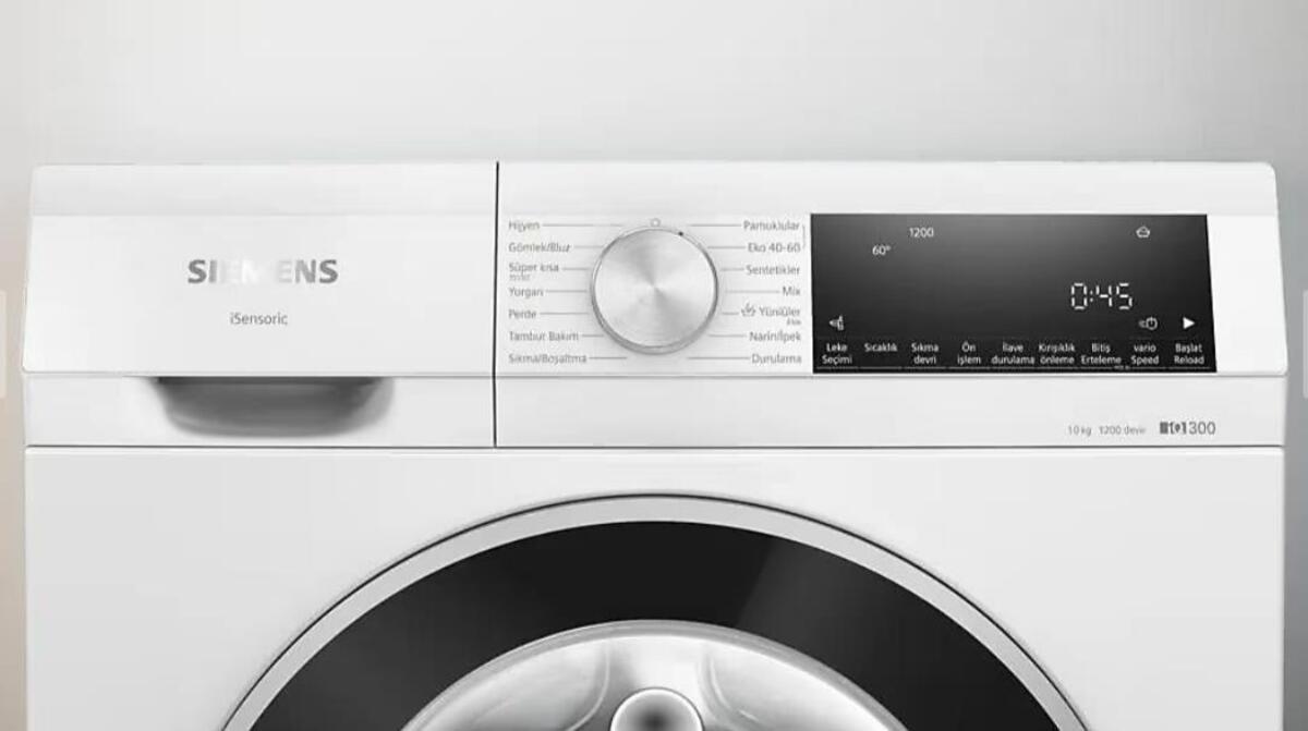 Siemens Çamaşır Makinesi WG52A202TR 10 Kg 1200 Devir