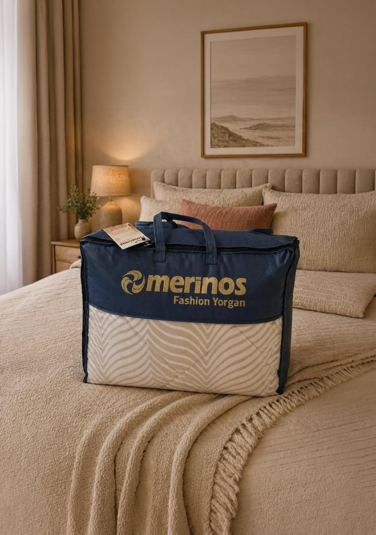 Merinos Yorgan Fashion Micro 195*215 Side Mocha
