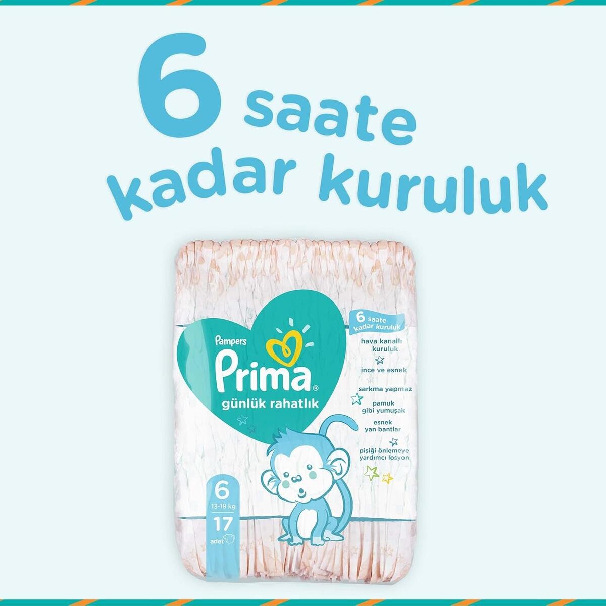 Prima Bez Günlük Rahatlık Extra Large 6 Beden 17Li