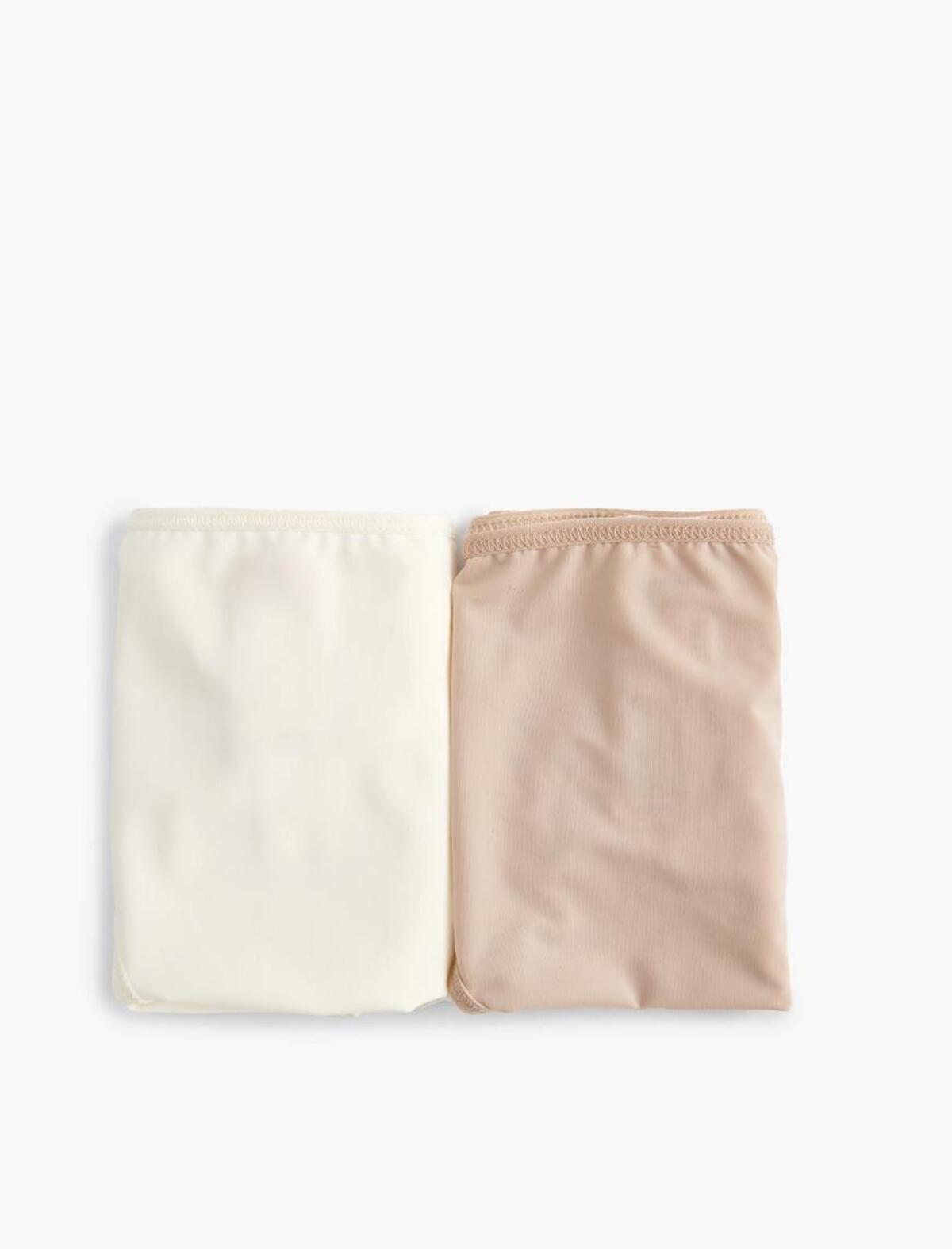 Koton Külot Brief 2'li 4SLK30075MK Ten-Ekru