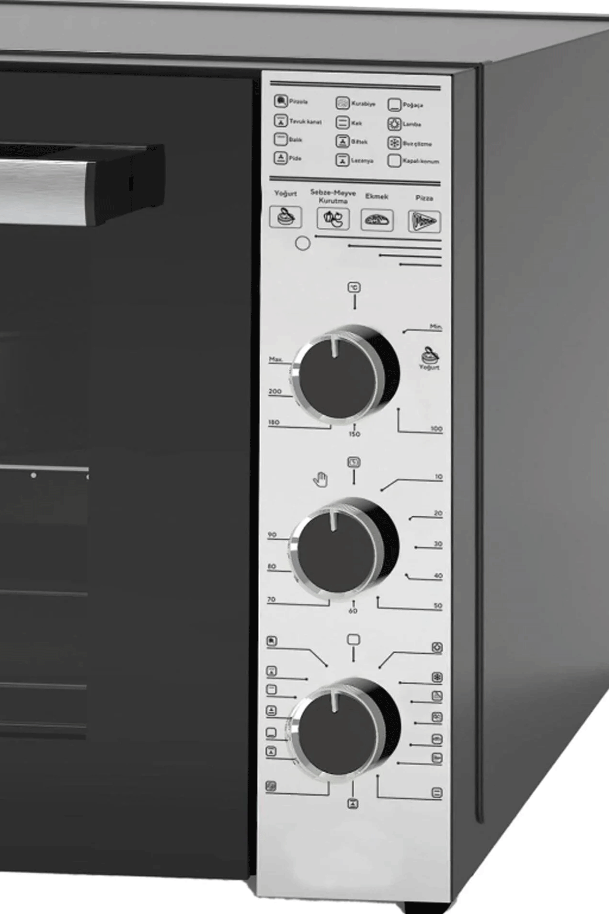 Luxell Mini Fırın Lx-9655 Inox