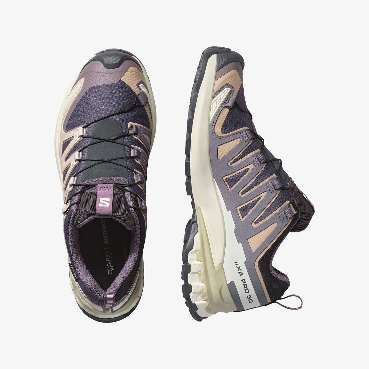 Salomon Xa Pro 3D V9 Gore-Tex L47744700 Mor/Bej/Fil Dişi