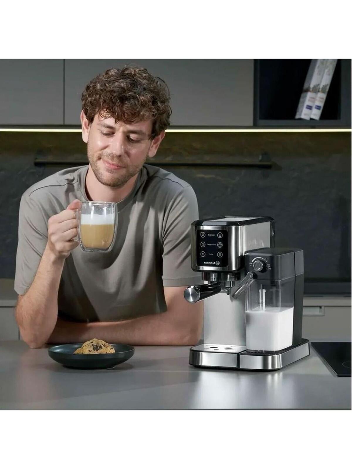 Korkmaz Kahve Makinesi Java Plus Süt Hazneli Espresso A982
