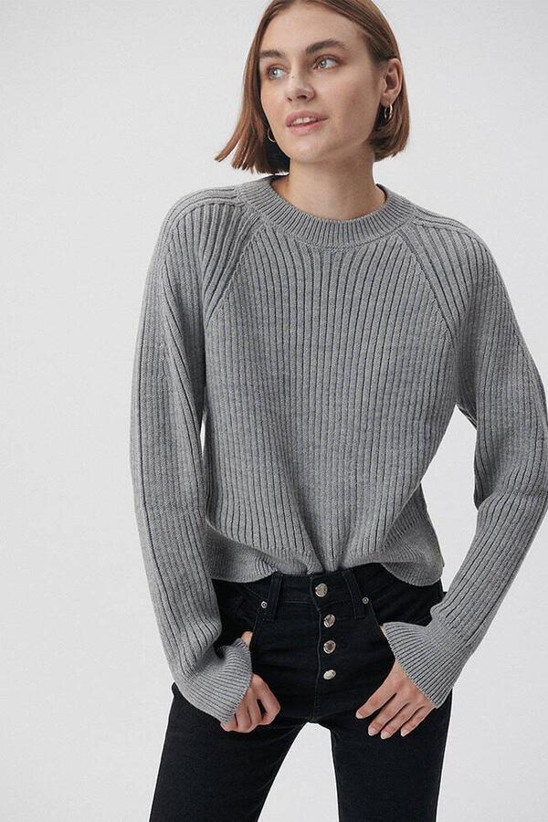 Mavi Kazak M1710336-83096 Gri Melanj