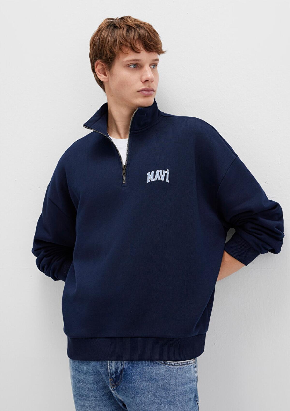 Mavi Sweatshirt M0S10208-70497 Lacivert