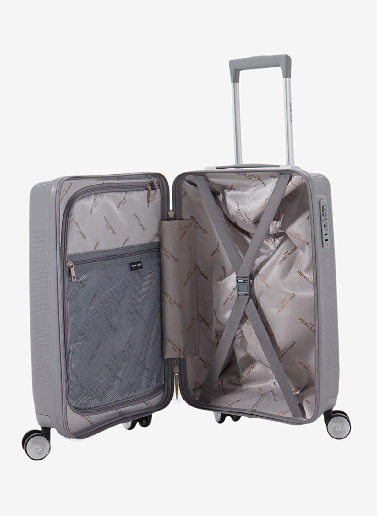Pierre Cardin Abs Valiz Pc7080-02 Trolley Gri Orta Boy