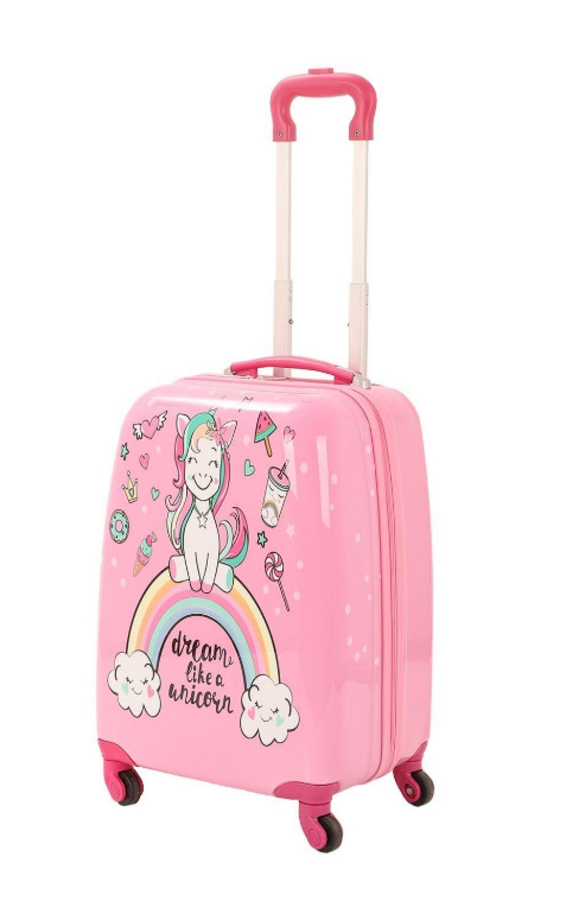 Mçs Abs Çocuk Valiz V307 Pembe-Unicorn Baskı