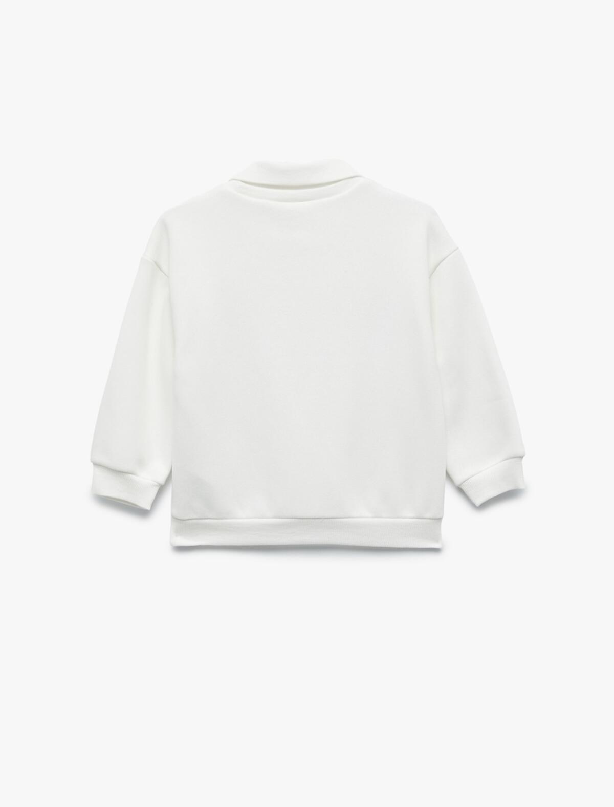 Koton Sweatshirt Kız Bebek 6WMG10006AK Ekru