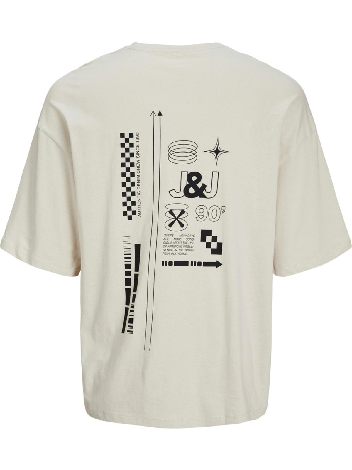 Jack&Jones Tişört 12273506 Krem