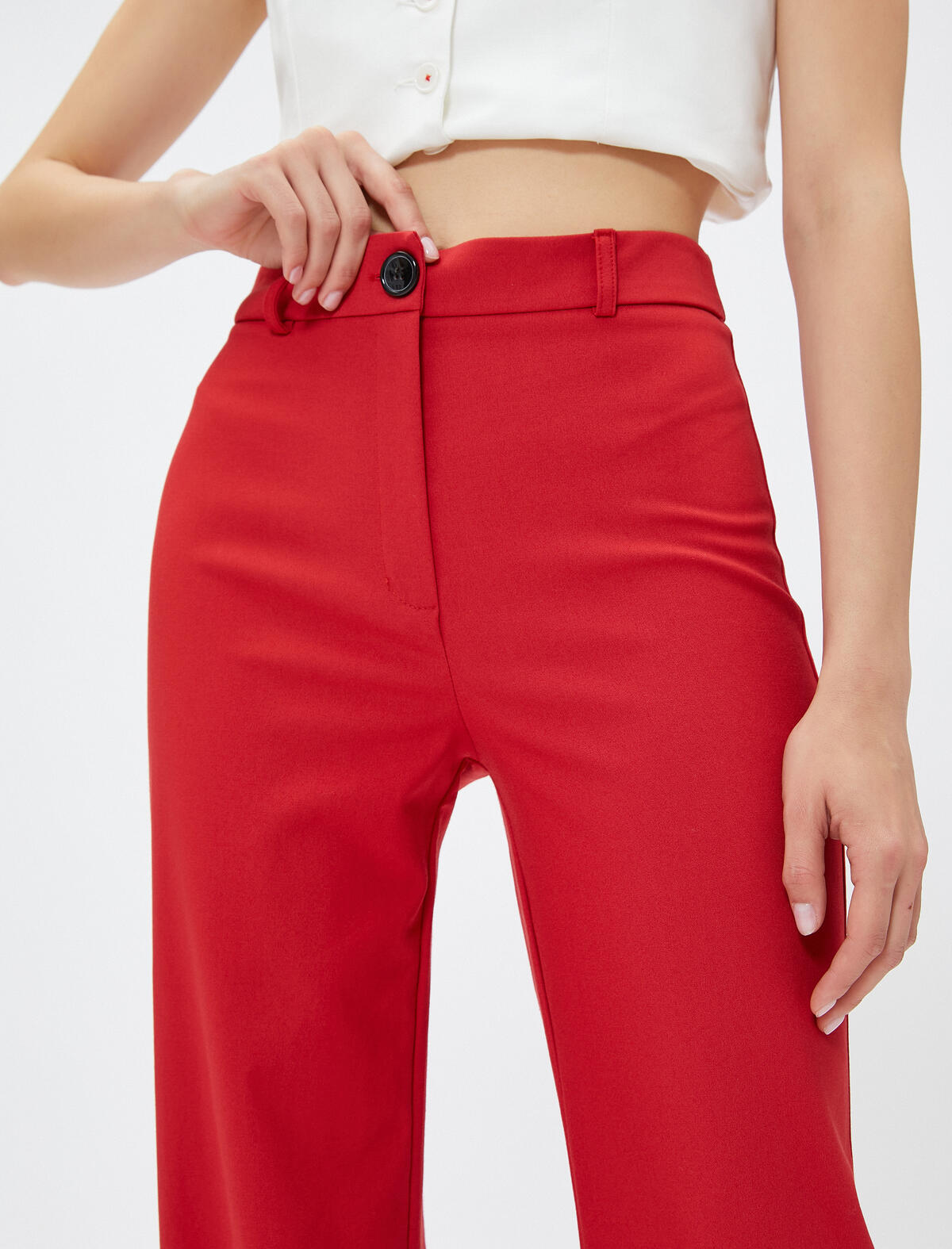 Koton Pantolon 3WAL40127IW Kırmızı
