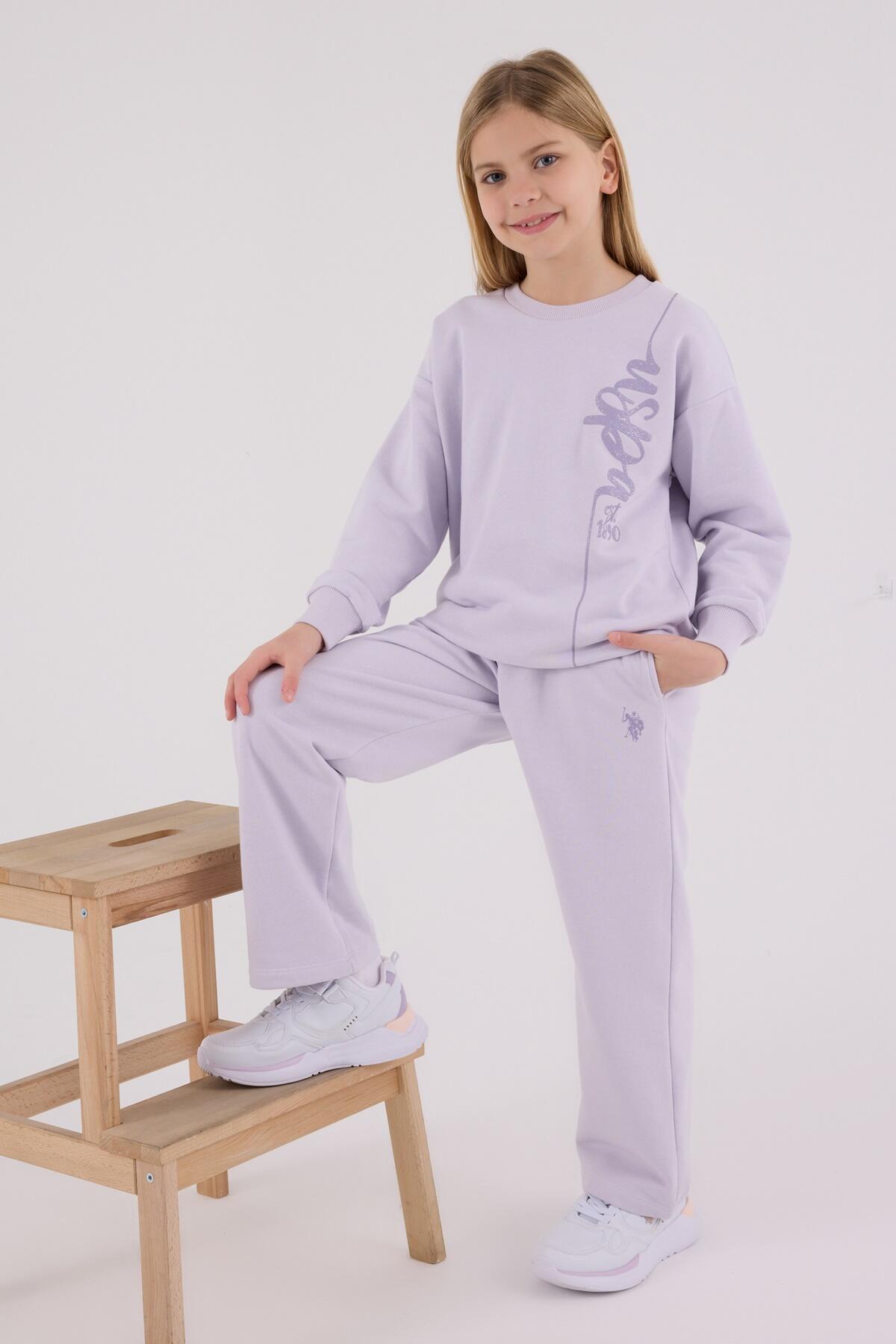 U.S Polo Assn. Eşofman Takımı Kız Çocuk US2304-4 Lila